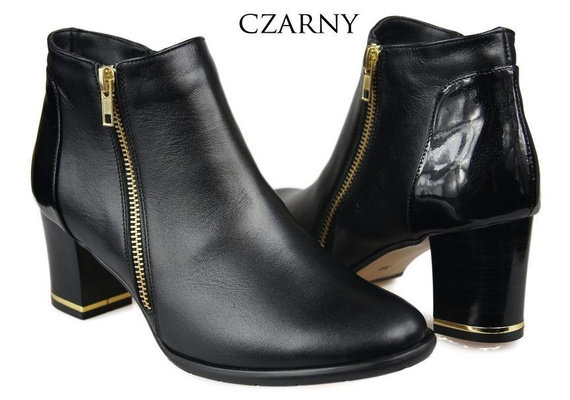 Damenstiefel, warm, Naturleder, Schwarz 881 Z ElitaBut