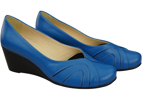 Damen Schwarz Naturleder Gestiefelte Blau 828 ElitaBut