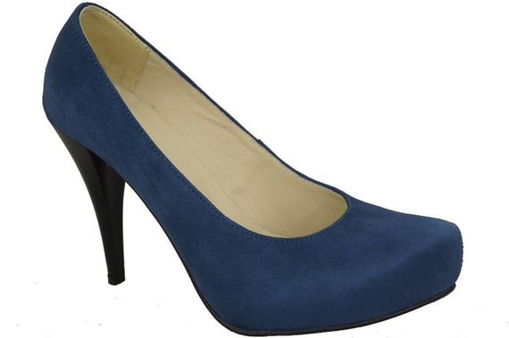Damenschuhe Pumps Marineblaues natürliches Wildleder 644 ElitaBut