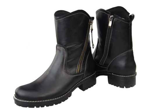 Damenstiefel Naturleder Schwarz 122 ElitaBut