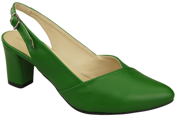 Damen Footwear Grün Stiletto Sandalen Natural Leder 217 ElitaBut