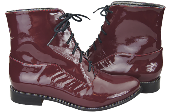 Damenschuhe Frühling/Herbst Naturleder Burgund Patent 155 L ElitaBut