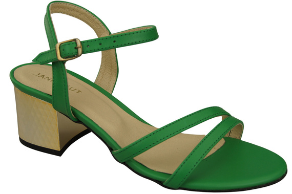 Damenschuhe Limette Naturleder 197 Sinnlich freizügige Fußsandalen ElitaBut