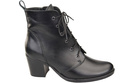 Winter-Schnürstiefel für Damen, Naturleder, Schwarz 188, von ElitaBut