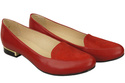 Damen Ballerinas Lords, Naturleder, Rot 908 ElitaBut