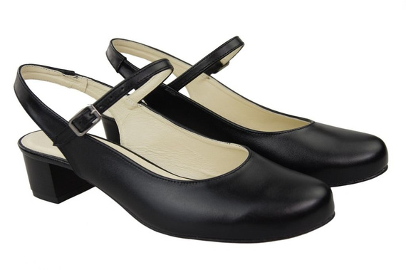 Damenschuhe Sandale Schwarz Naturleder 108 ElitaBut