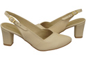 Damen Footwear Beige Stiletto Sandalen Natural Leder 217 ElitaBut