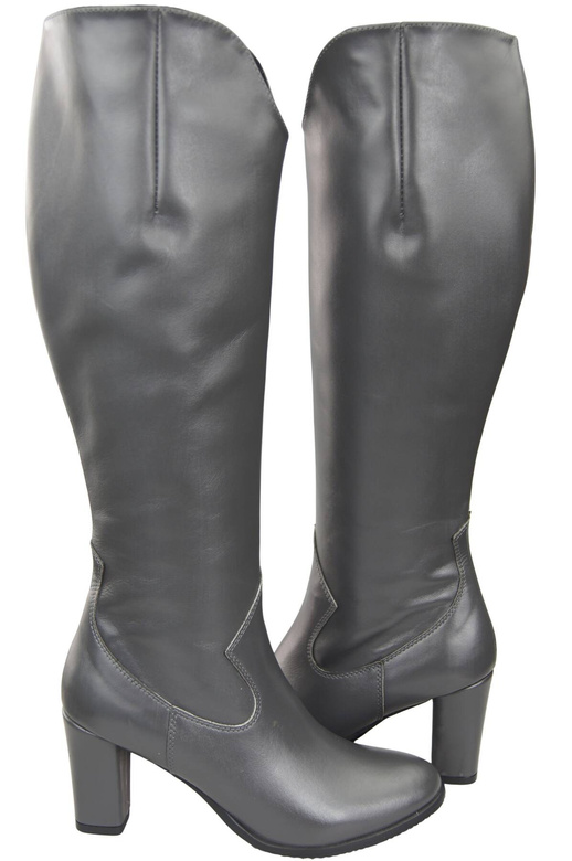 Stilvolle Damen Graphit Stiletto Stiefel Naturleder 211 ElitaBut