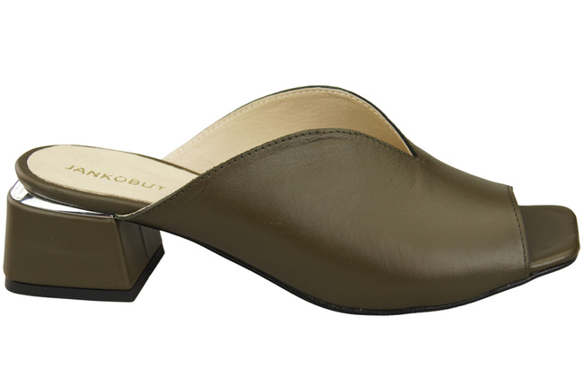 Damen Schuhe Absätze Flip Flops Olive Naturleder 210 ElitaBut