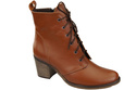 Damen Winter-Schnürstiefel, Naturleder, Braun 188 von ElitaBut