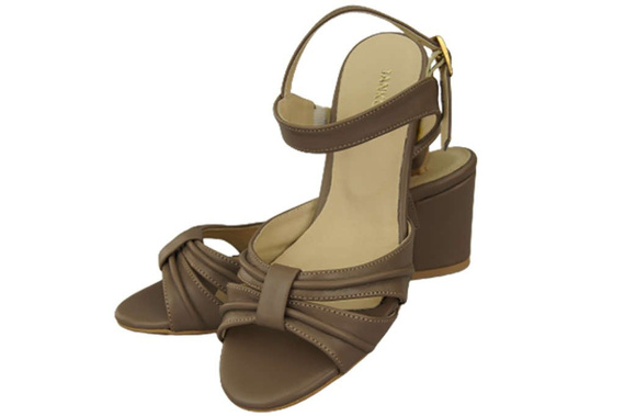 Damenschuhe Cappuccino Sandalen Naturleder 168 ElitaBut