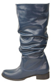 Schuhe Damenstiefel Stiefel, Naturleder 123 Marineblau ElitaBut