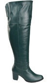 Footwear Kniehohe Overknee-Stiefel für Damen, Naturleder 190, Malachit ElitaBut
