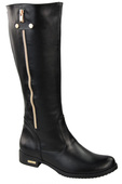 Damenstiefel, Stiefel, Naturleder, Schwarz 884 ElitaBut