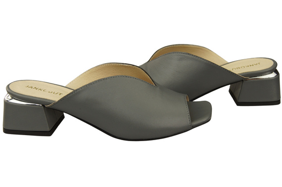 Damen Schuhe Absätze Flip Flops Aschgrau Naturleder 210 ElitaBut