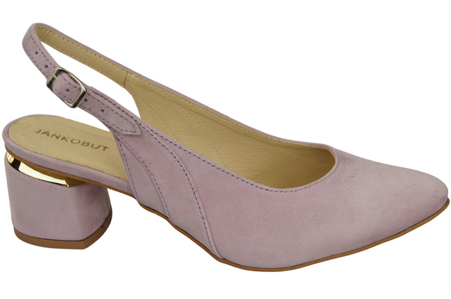 Damensandalen aus natürlichem Wildleder Helllila Eleganz und Komfort 196 von ElitaBut