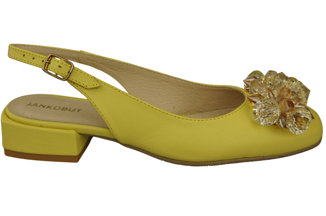 Damen Schuhe Zitrone Sandalen mit Kristallen Naturleder 215 ElitaBut
