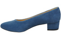 Bequeme Damen-Schuhe Blau aus echtem Veloursleder 220 Z ElitaBut