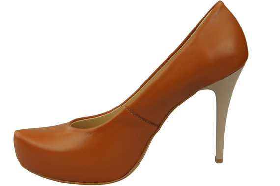 Damen Footwear Rotes Stiletto Pumps Naturleder 205 ElitaBut