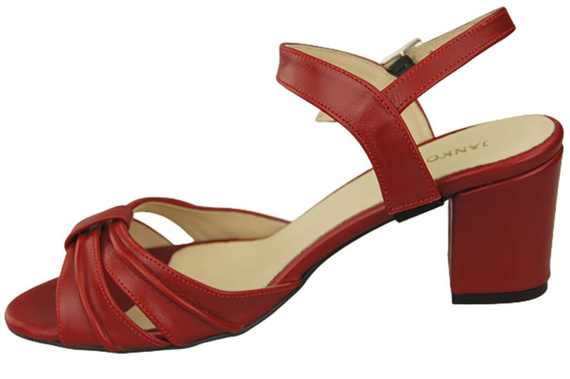 Damenschuhe Sandalen Rot Naturleder 168 ElitaBut