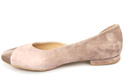 Damenschuhe Ballerina Cappuccino, Naturleder, Wildleder 146 ElitaBut