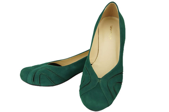 Damenschuhe Pumps aus natürlichem Wildleder Malachite 786 von ElitaBut