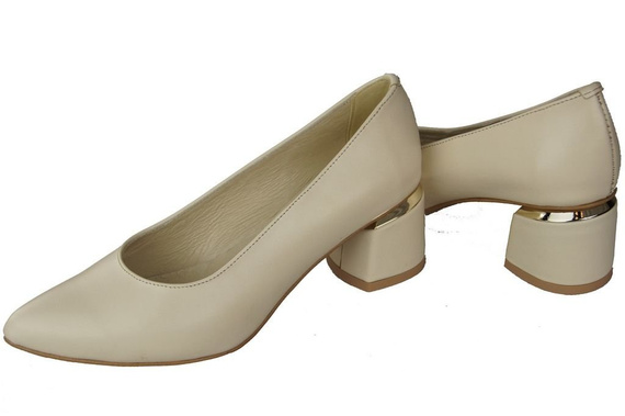 Damenschuhe Pumps Beige, Naturleder 143 ElitaBut