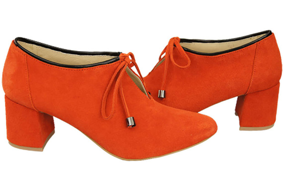 Damenschuhe Orange Schuhe Natursamtleder 183 ElitaBut