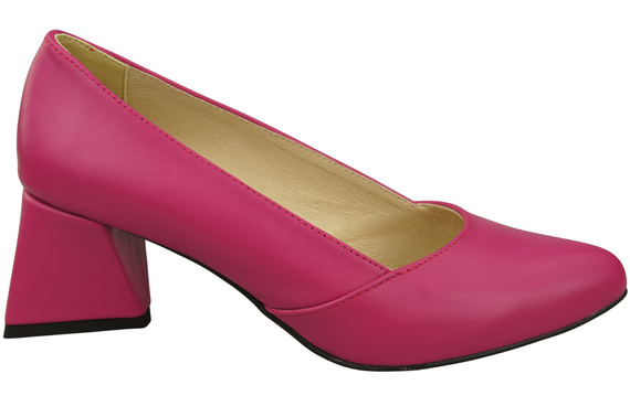 Damen Pumps Purpurfarbig Echtleder Spitz Zehen Absatz ElitaBut 221