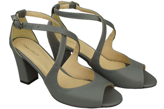 Damenschuhe Sandalen Grau Naturleder 186 ElitaBut