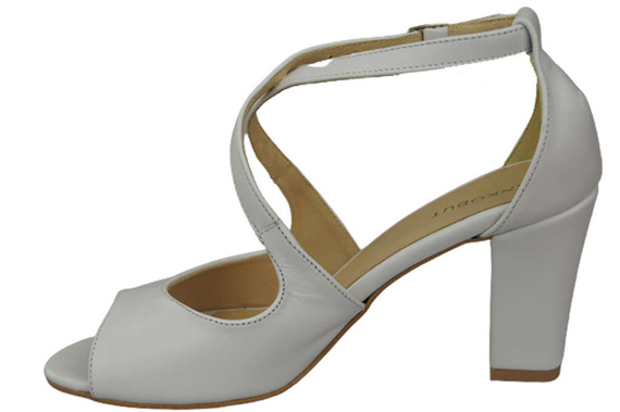 Damenschuhe Sandalen Weiß Naturleder 186 ElitaBut