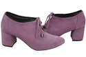 Damenschuhe Lila Schuhe, Naturveloursleder 183 ElitaBut