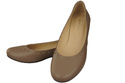 Damenschuhe Bequeme Ballerinas, Naturleder Cappuccino 162 ElitaBut