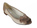 Damen Ballerinas Naturleder Cappuccino 710 ElitaBut