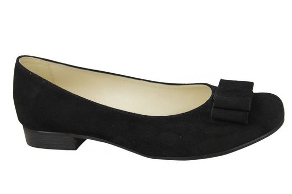Damenschuhe Ballerinas Schwarz, Naturleder, Wildleder 126 ElitaBut