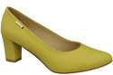 Klassische Glatt Damen Zitrone Naturleder Schuhe 213 ElitaBut