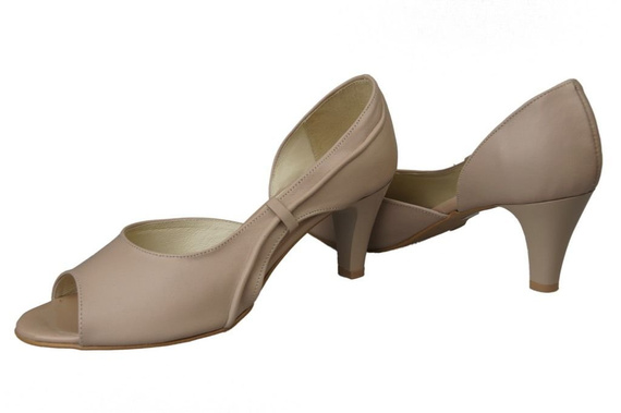 Damenschuhe Sandalen Cappuccino Grain Naturleder 566 ElitaBut