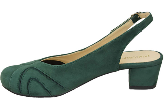 Damenschuhe Sandalen, Naturleder, Wildleder, grün 842 von ElitaBut