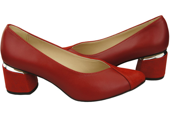 Einzigartige Damenschuhe aus Naturleder Fühlen Sie Luxus an Ihren Füßen Rot 191 ElitaBut