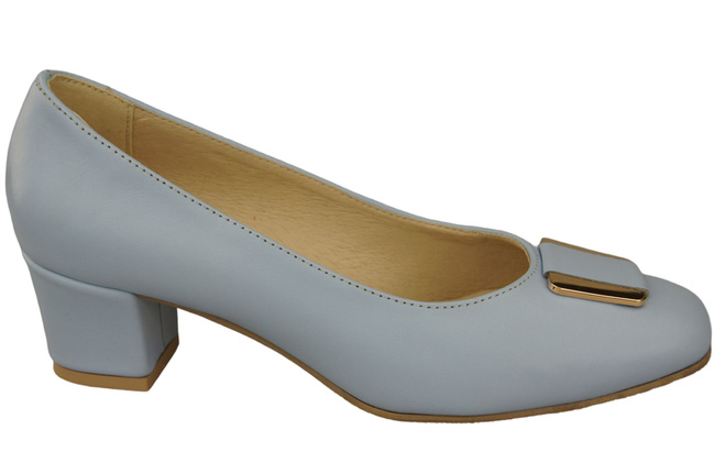 Damenschuhe Pumps Naturleder 187 Hellblau ElitaBut