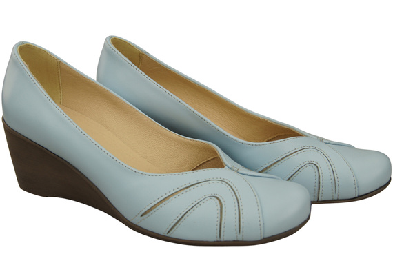 Damen Schwarz Naturleder Gestiefelte Hellblau 828 ElitaBut