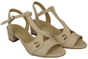 Damenschuhe Beige Sandalen, Naturleder 169 ElitaBut