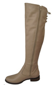 Schuhe Damenstiefel Stiefel Overknee-Stiefel Naturleder Cappuccino 121 ElitaBut