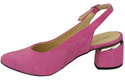 Damensandalen aus natürlichem Wildleder Fuchsia Eleganz und Komfort 196 von ElitaBut