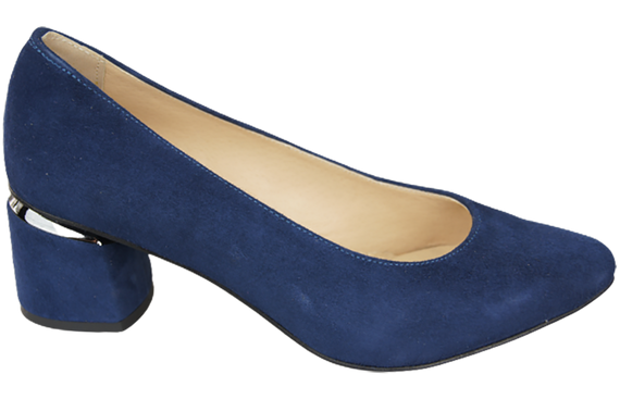 Damenschuhe Pumps Marineblau Natürliches Wildleder 143 Von ElitaBut