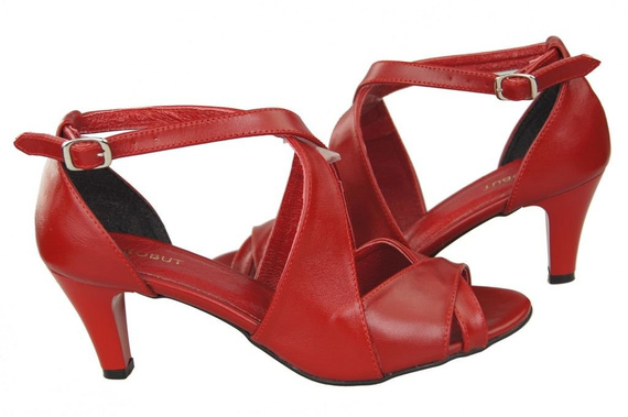 Damenschuhe Sandalen Rot Naturleder 130 ElitaBut