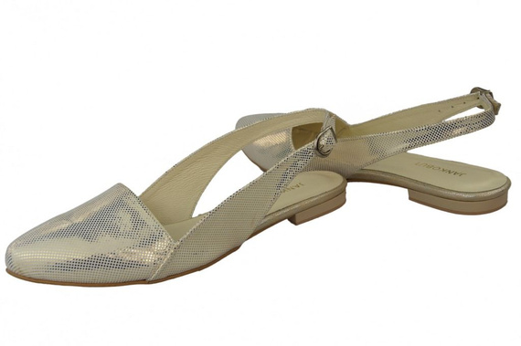 Schuhe Damen Sandalen Gold Naturleder 996 ElitaBut