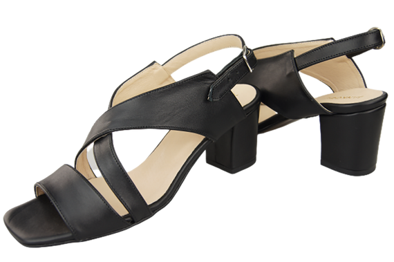 Damenschuhe Sandalen Schwarz Naturleder 149 ElitaBut