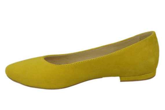 Damenschuhe Ballerinas Lemon, Naturleder, Wildleder 131 ElitaBut
