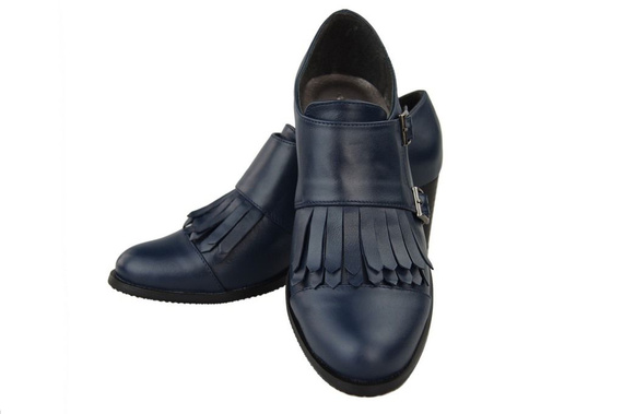 Damenschuhe, Naturleder, Marineblau 985 ElitaBut